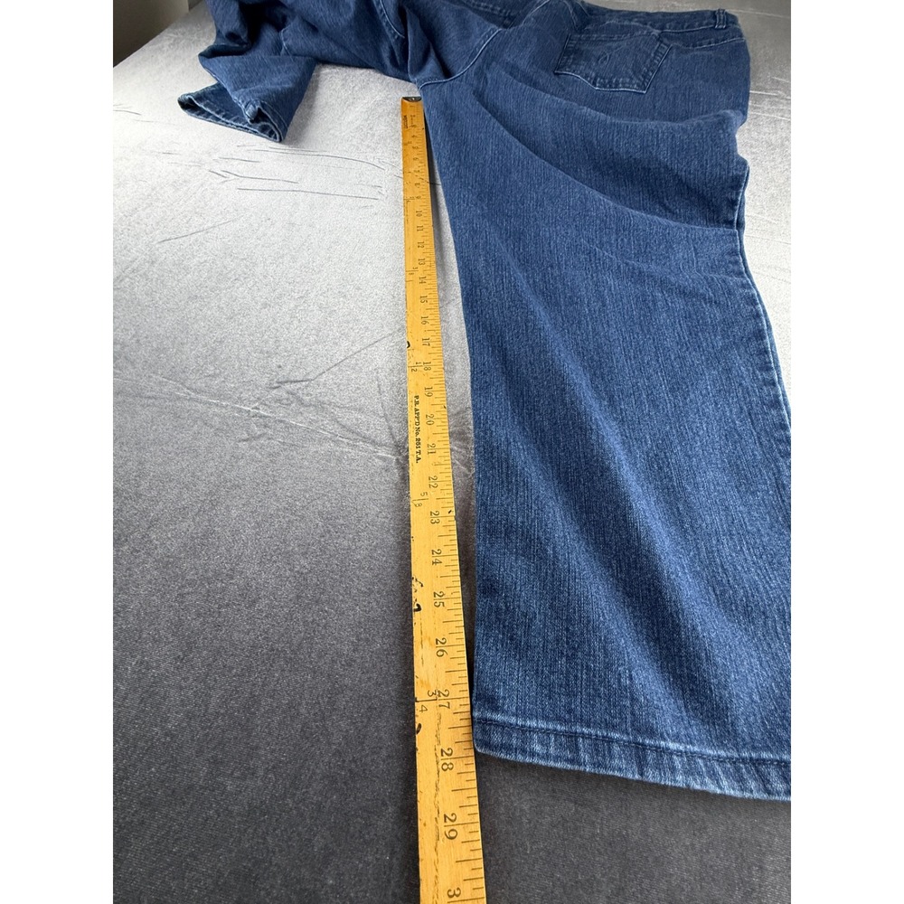 Just My Size JMS Stretch Classic Denim Jeans 24W Short Wells Wash Blue JM163S - Picture 7 of 9
